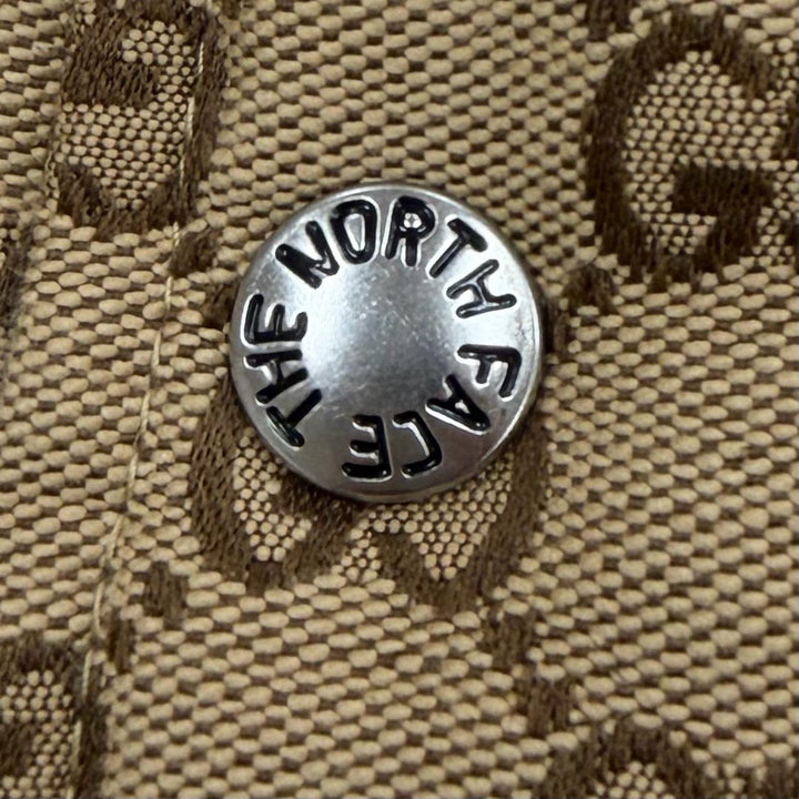 極美品▼GUCCI THE NORTH FACE グッチ ザ・ノースフェイス 22SS 670910 GG Padded Vest GG柄 ダウンベスト ベージュ ブラック XS 正規品