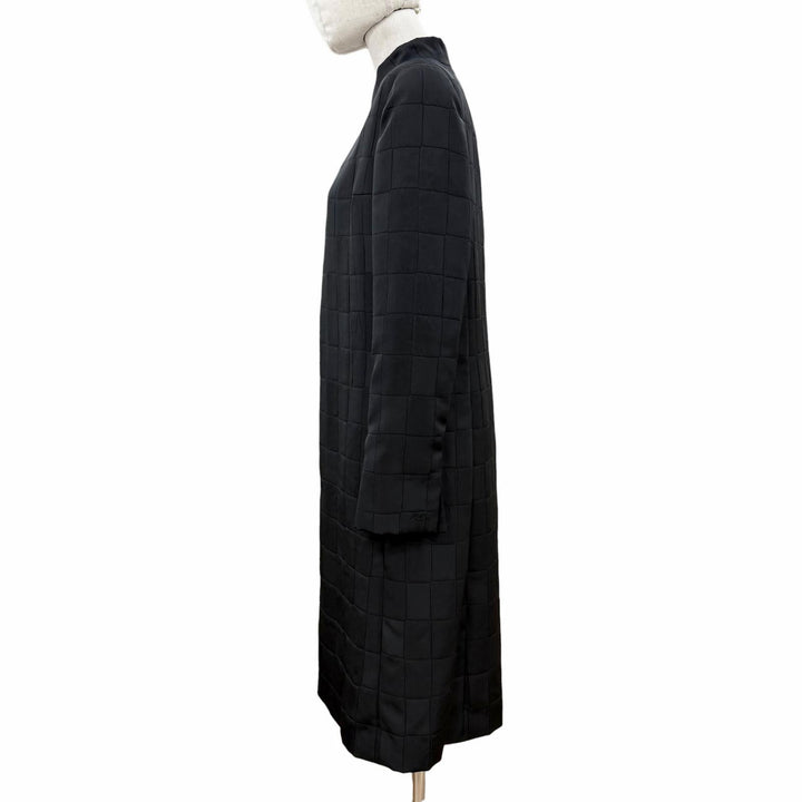 極美品◇CHANEL シャネル ヴィンテージ 00A P16475 裏地シルク100％ 袖ココマーク金具付 スタンドカラー ロングコート 黒 38 仏製 正規品