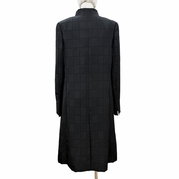 極美品◇CHANEL シャネル ヴィンテージ 00A P16475 裏地シルク100％ 袖ココマーク金具付 スタンドカラー ロングコート 黒 38 仏製 正規品