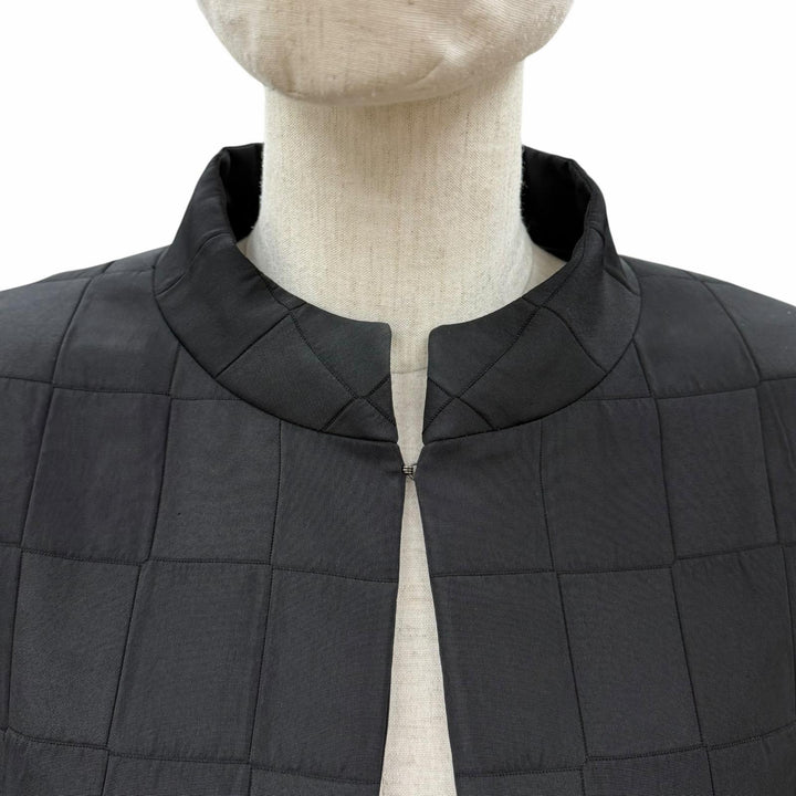 極美品◇CHANEL シャネル ヴィンテージ 00A P16475 裏地シルク100％ 袖ココマーク金具付 スタンドカラー ロングコート 黒 38 仏製 正規品