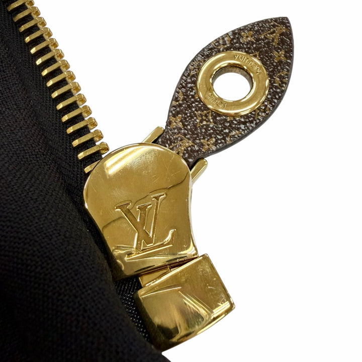 極美品◇LOUIS VUITTON ルイヴィトン 2020年製 裏地シルク100％ モノグラムジッパープル ベルト付 コート ブラック 40 フランス製 正規品