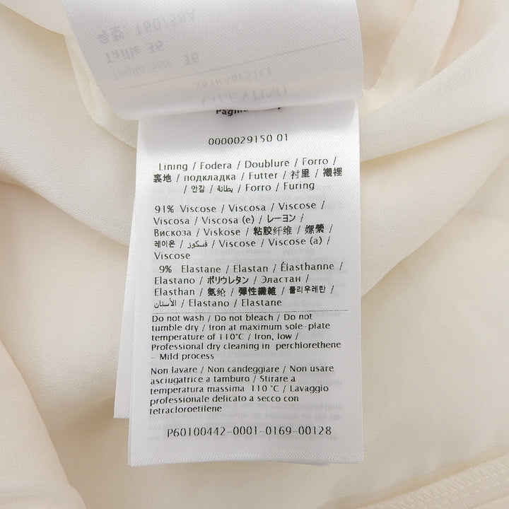 極美品▲VALENTINO ヴァレンティノ XB3RA8E51CF ウール シルク ラップフロント キュロット パンツ 36 伊製 正規品 レディース ハンガー付