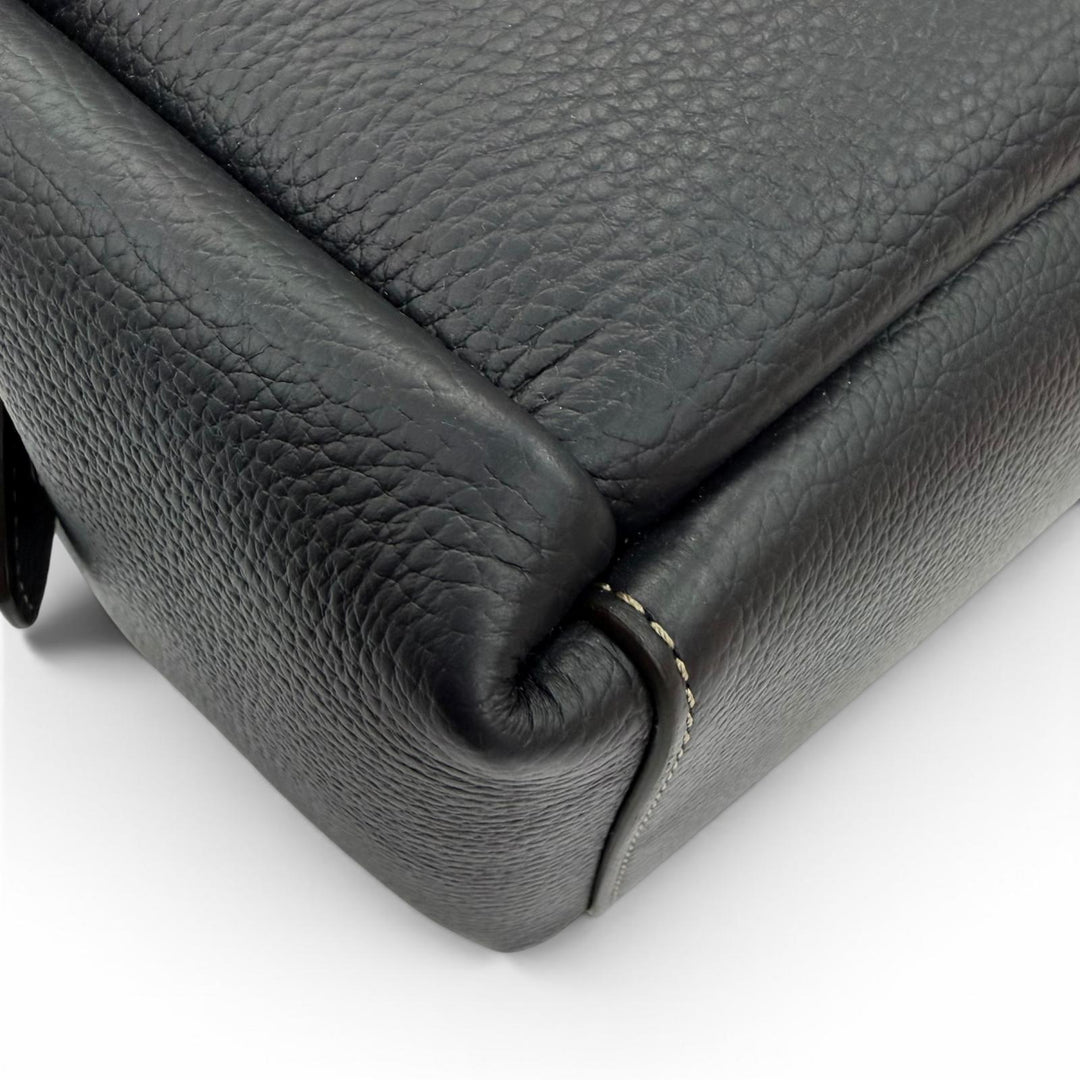 未使用品☆TOD’S トッズ XBWAPIF0100QRI バウレットバッグミニ レザー チャーム付 2WAYショルダー ハンドバッグ ネイビー 定価237600円