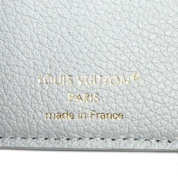 未使用品★LOUIS VUITTON ルイヴィトン M14654 ポルトフォイユ リサ モノグラムアンプラント アズールブルー 二つ折り財布 箱・保存袋付