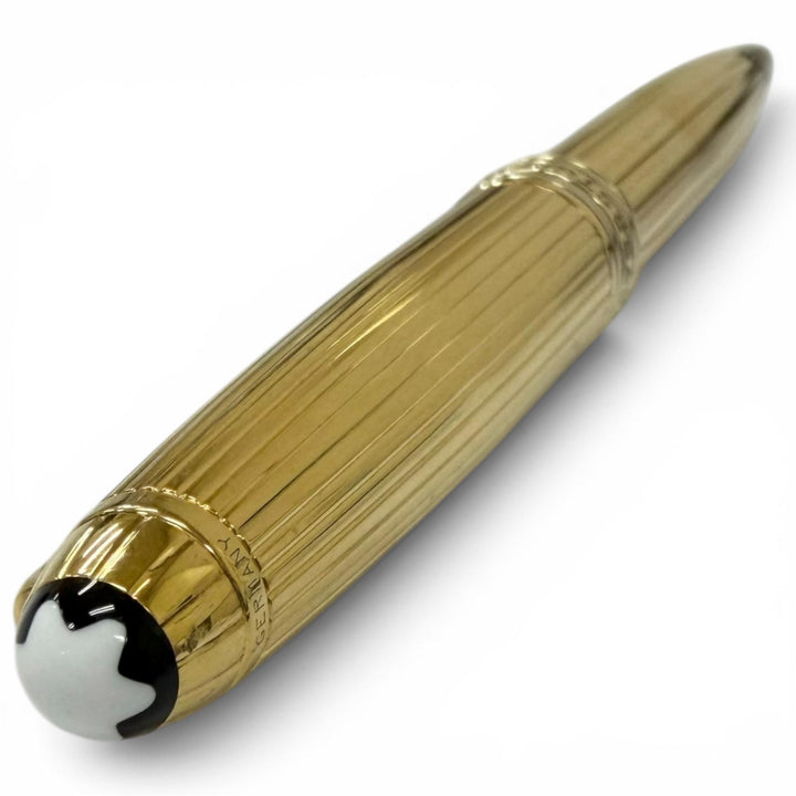 良品□MONTBLANC モンブラン マイスターシュテュック ソリテール クラシック SV925 ボールペン ゴールド ドイツ製 重量40g 筆記確認済み