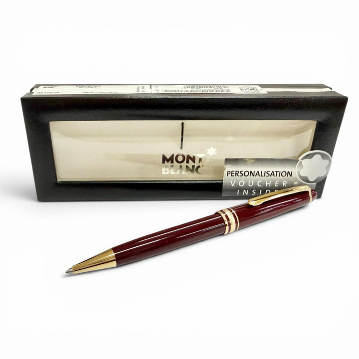 極美品△MONTBLANC モンブラン マイスターシュテュック クラシック pix ホワイトスター ツイスト式 ボールペン ボルドー 筆記確認済み