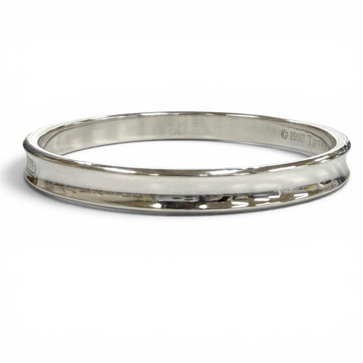 極美品★TIFFANY&amp;Co. ティファニー 1837 ナロー バングル 925 ブレスレット アクセサリー シルバー 重量33g レディース