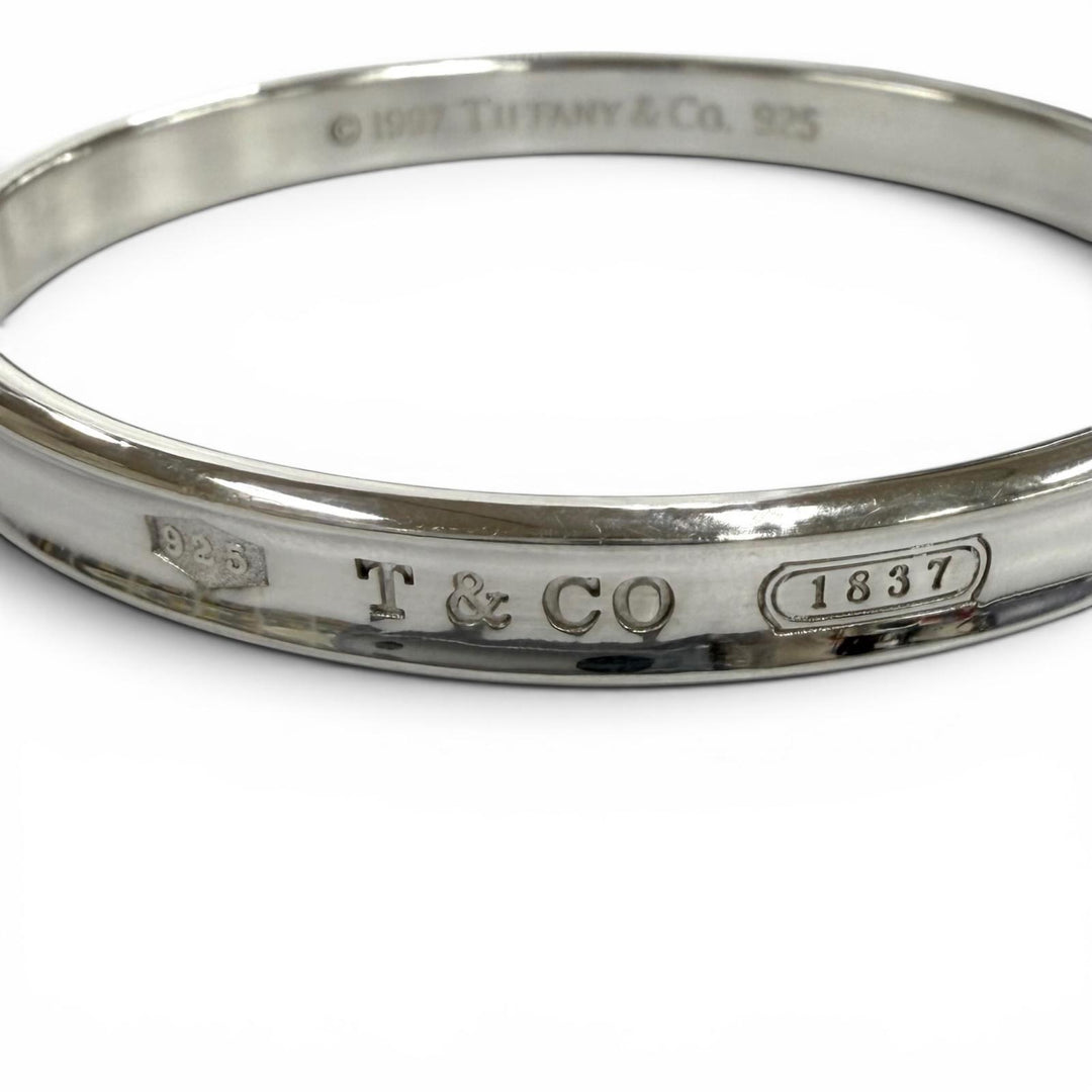 極美品★TIFFANY&amp;Co. ティファニー 1837 ナロー バングル 925 ブレスレット アクセサリー シルバー 重量33g レディース