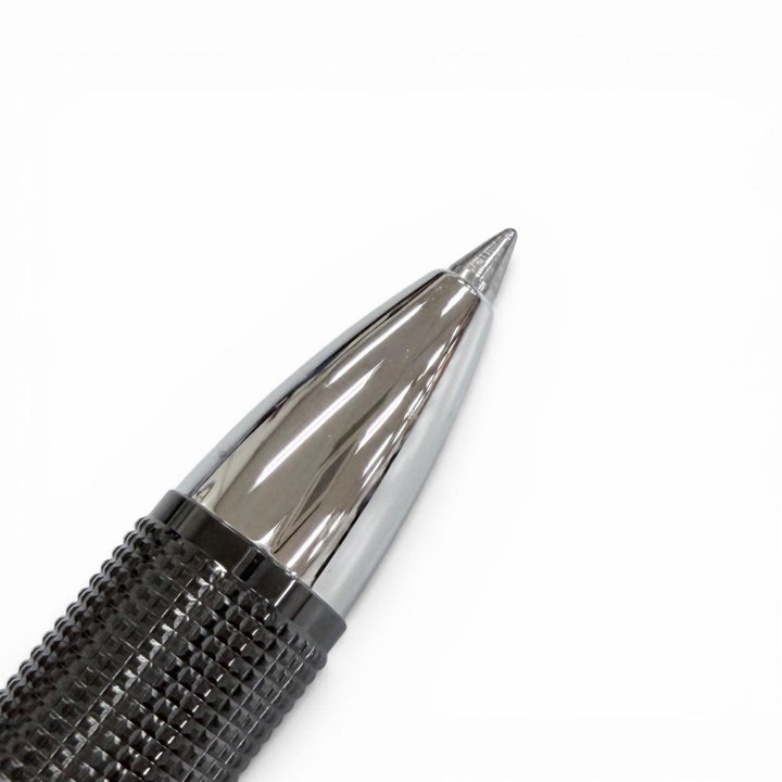 極美品△MONTBLANC モンブラン スターウォーカー Pix ホワイトスター キャップ式 ボールペン ブラック シルバー ドイツ製 筆記確認済み
