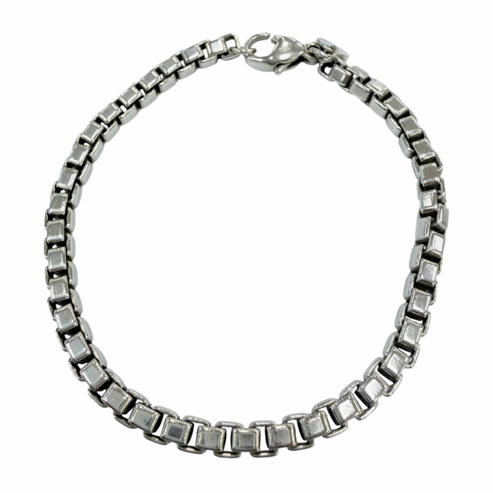 極美品☆TIFFANY&amp;Co. ティファニー ベネチアン ブレスレット 925 全長17cm アクセサリー シルバー 重量15.3g レディース 箱・保存袋付き