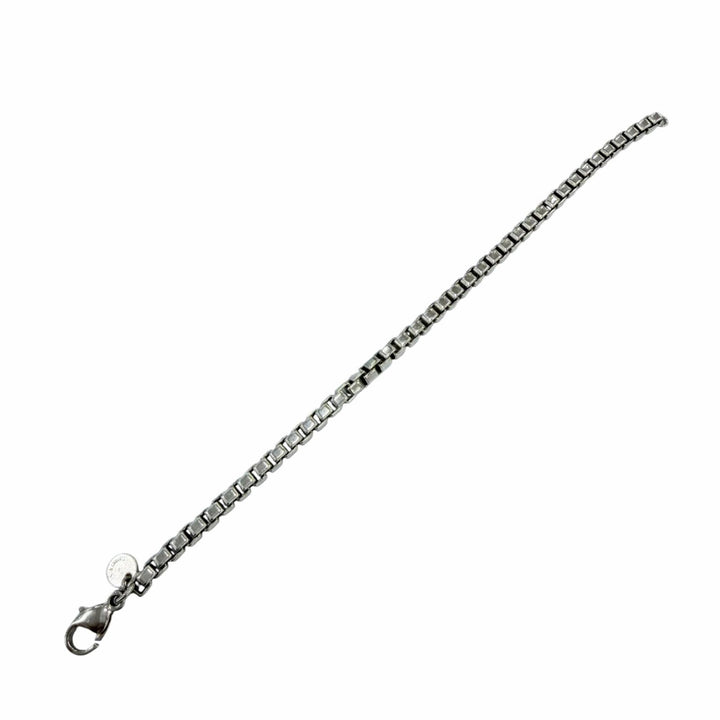 極美品☆TIFFANY&amp;Co. ティファニー ベネチアン ブレスレット 925 全長17cm アクセサリー シルバー 重量15.3g レディース 箱・保存袋付き