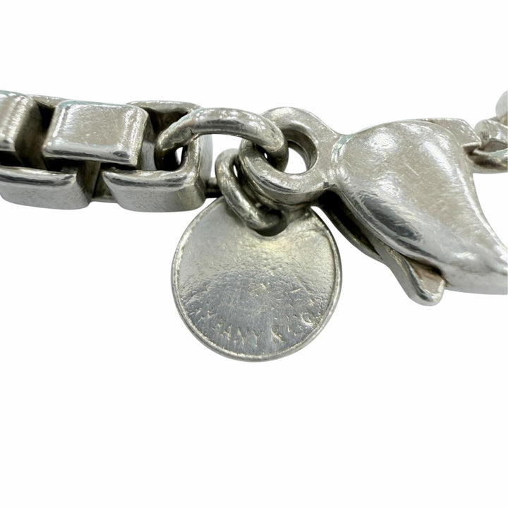 極美品☆TIFFANY&amp;Co. ティファニー ベネチアン ブレスレット 925 全長17cm アクセサリー シルバー 重量15.3g レディース 箱・保存袋付き