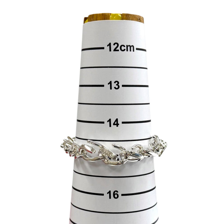 極美品★TIFFANY&amp;Co. ティファニー ティファニーフォージ ミディアムリンク ブレスレット AG925 19コマ シルバー 22 重量33.97g