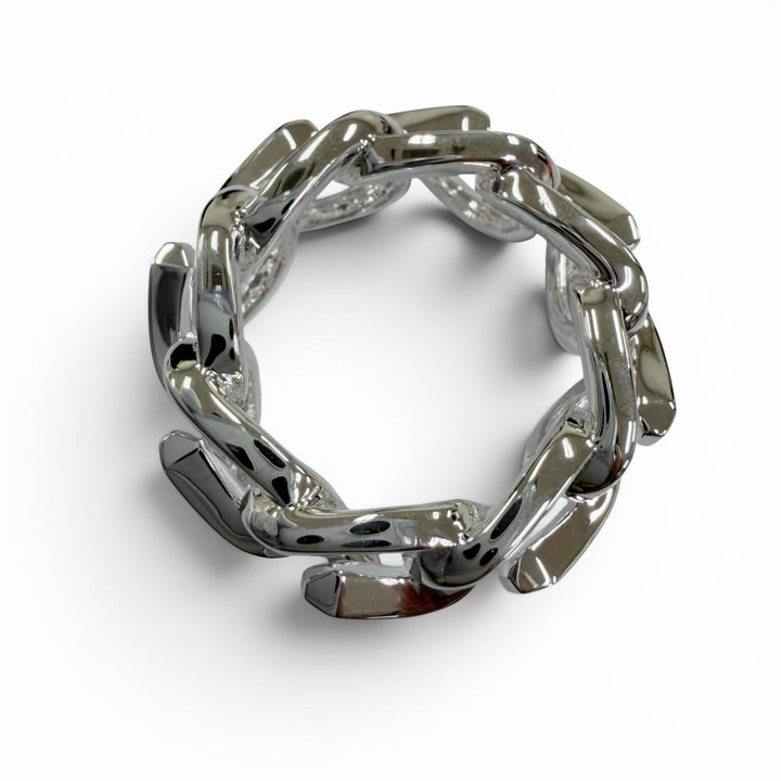 極美品☆TIFFANY&amp;Co. ティファニー フォージ リング AG925 指輪 アクセサリー シルバー 50 JP11号相当 重量12.1g レディース