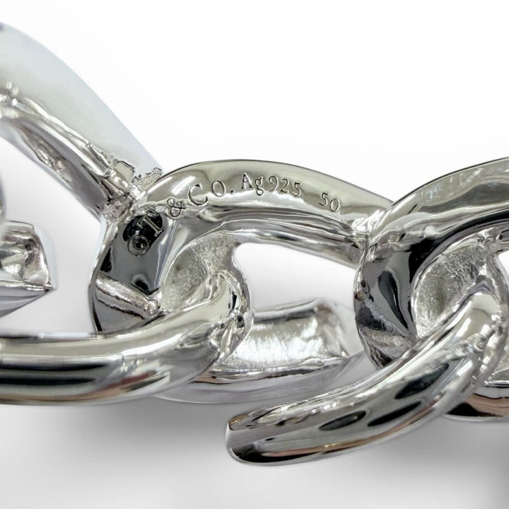 極美品☆TIFFANY&amp;Co. ティファニー フォージ リング AG925 指輪 アクセサリー シルバー 50 JP11号相当 重量12.1g レディース