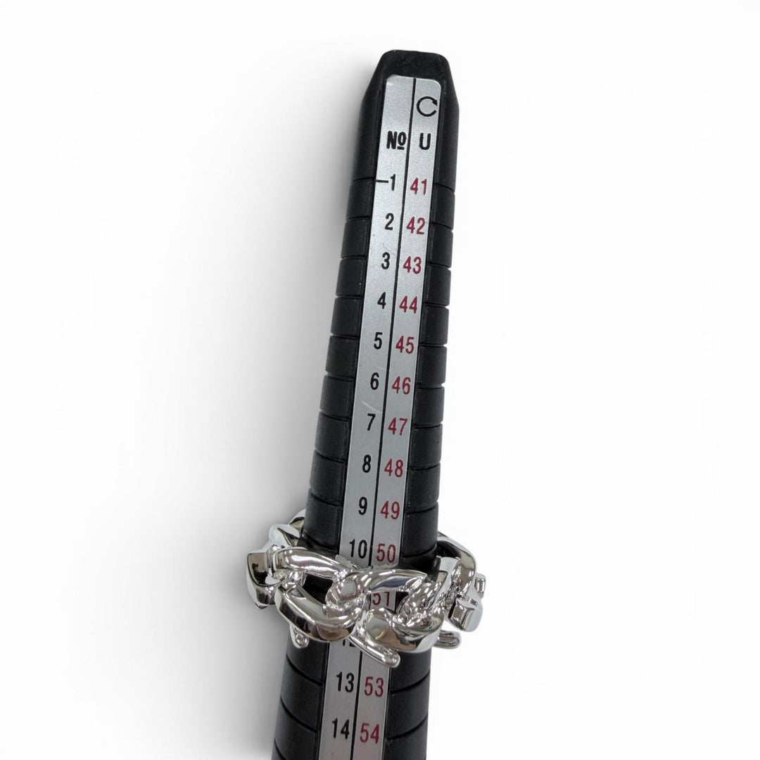 極美品☆TIFFANY&amp;Co. ティファニー フォージ リング AG925 指輪 アクセサリー シルバー 50 JP11号相当 重量12.1g レディース