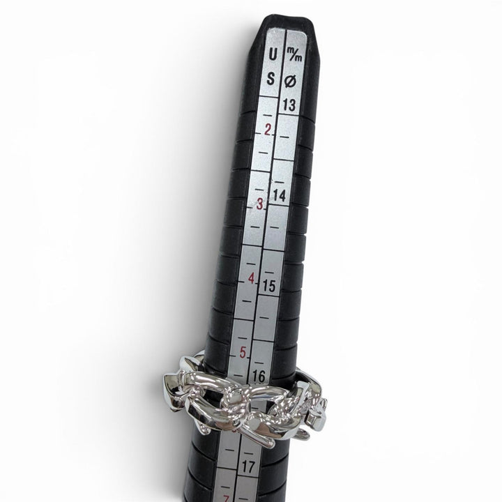 極美品☆TIFFANY&amp;Co. ティファニー フォージ リング AG925 指輪 アクセサリー シルバー 50 JP11号相当 重量12.1g レディース