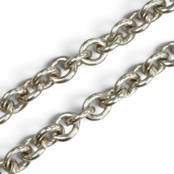 美品★TIFFANY&amp;Co. ティファニー リターントゥティファニー 925 オーバルタグ チョーカー ネックレス アクセサリー シルバー レディース