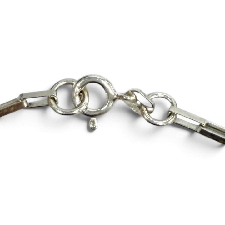 美品★GUCCI グッチ 925 Gロゴプレート チェーン ネックレス ペンダント アクセサリー シルバー イタリア製 レディース