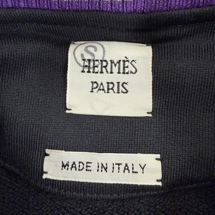 未使用品☆HERMES エルメス 23AW 3H4606DD フィギュール・アーティスティック コットン スウェット ブラック 34 イタリア製 レディース