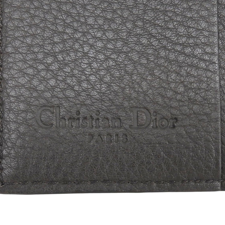 未使用品▲Christian Dior クリスチャンディオール ストリートシック トロッター キャンバス レザー 二つ折り財布 レディース 箱付き