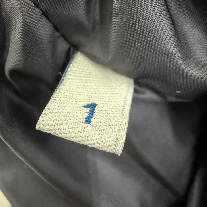 極美品☆MONCLER モンクレール BUIS ロゴワッペン・フード付 ZIP UP ダウンジャケット ダウンコート カーキブラウン 1 レディース