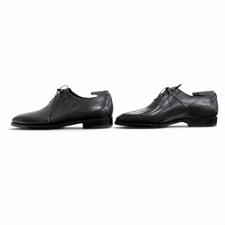 美品△Berluti ベルルッティ パティーヌ ホールカット レザーシューズ ビジネスシューズ ブラック 5 メンズ シューツリー オススメ◎