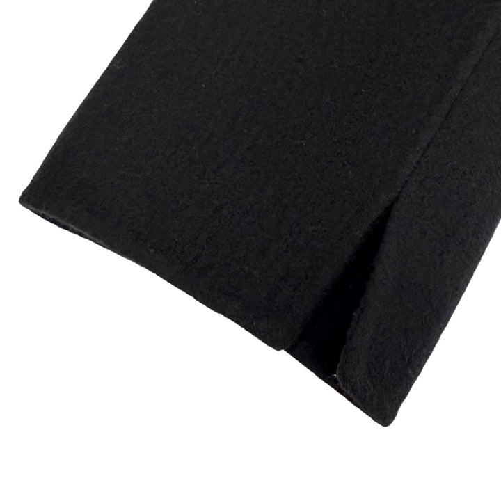 美品△Max Mara マックスマーラ 白タグ バージンウール100％ ベルトラップコート ロングコート シンプル ブラック 36 伊製 レディース