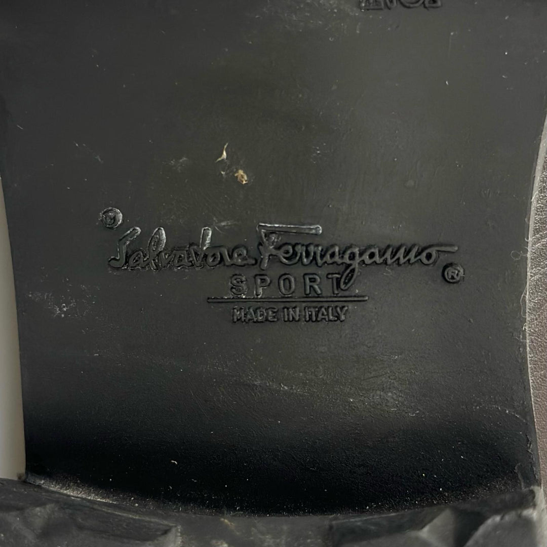 極美品▲Salvatore Ferragamo SPORT サルヴァトーレ フェラガモ スポーツ ALBERT ダブルガンチーニ レザー ローファー 5 伊製 レディース