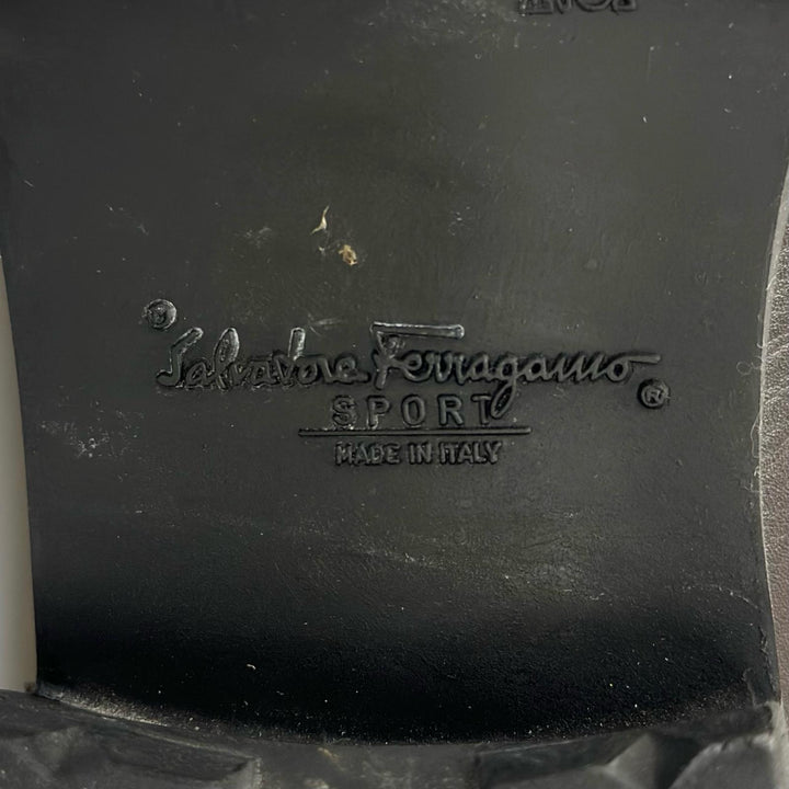 極美品▲Salvatore Ferragamo SPORT サルヴァトーレ フェラガモ スポーツ ALBERT ダブルガンチーニ レザー ローファー 5 伊製 レディース