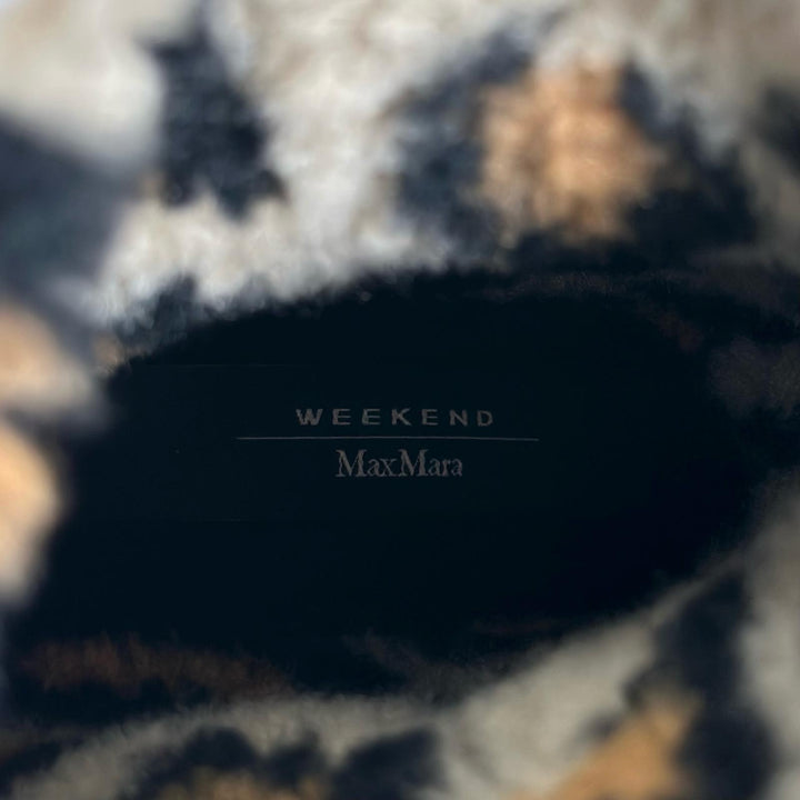 未使用品▲WEEKEND MaxMara ウィークエンドマックスマーラ 579607146 AGENZIA ブーツ レインシューズ ブラック 38 伊製 レディース 箱付