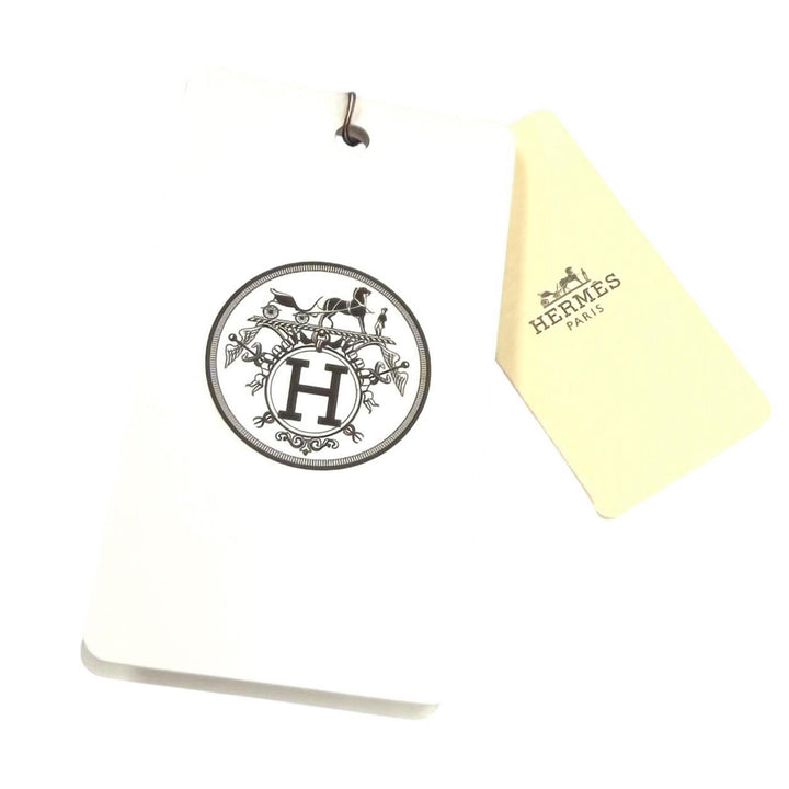 未使用品★HERMES エルメス シルク100% SEYCHELLES Hロゴ シェーヌダンクルエンボス ネクタイ 仏製 メンズ ビジネスオススメ◎ 箱付き