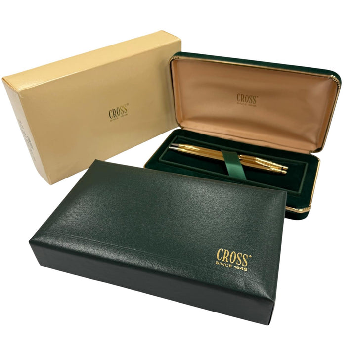 美品▼CROSS クロス ヴィンテージ クラシックセンチュリー 18K 創業100周年モデル ボールペン シャープペンシル 2本セット 総重量42.36g