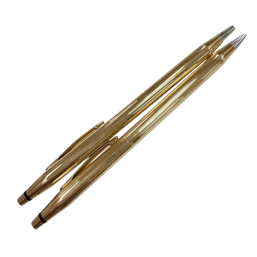 美品▼CROSS クロス ヴィンテージ クラシックセンチュリー 18K 創業100周年モデル ボールペン シャープペンシル 2本セット 総重量42.36g