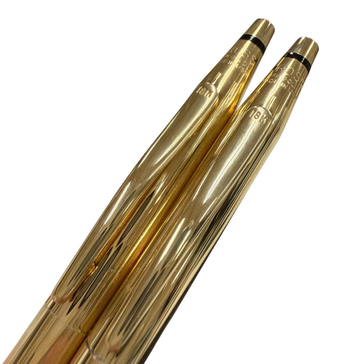 美品▼CROSS クロス ヴィンテージ クラシックセンチュリー 18K 創業100周年モデル ボールペン シャープペンシル 2本セット 総重量42.36g