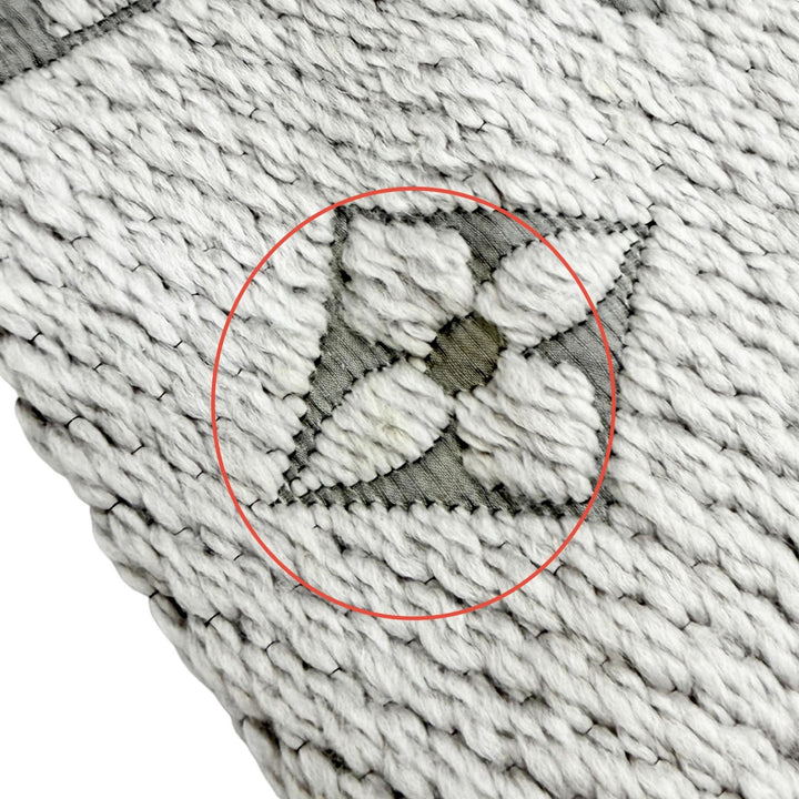 良品△LOUIS VUITTON ルイヴィトン M74742 エシャルプ ロゴマニア ウール シルク グリペルル モノグラム フリンジ マフラー 伊製 正規品