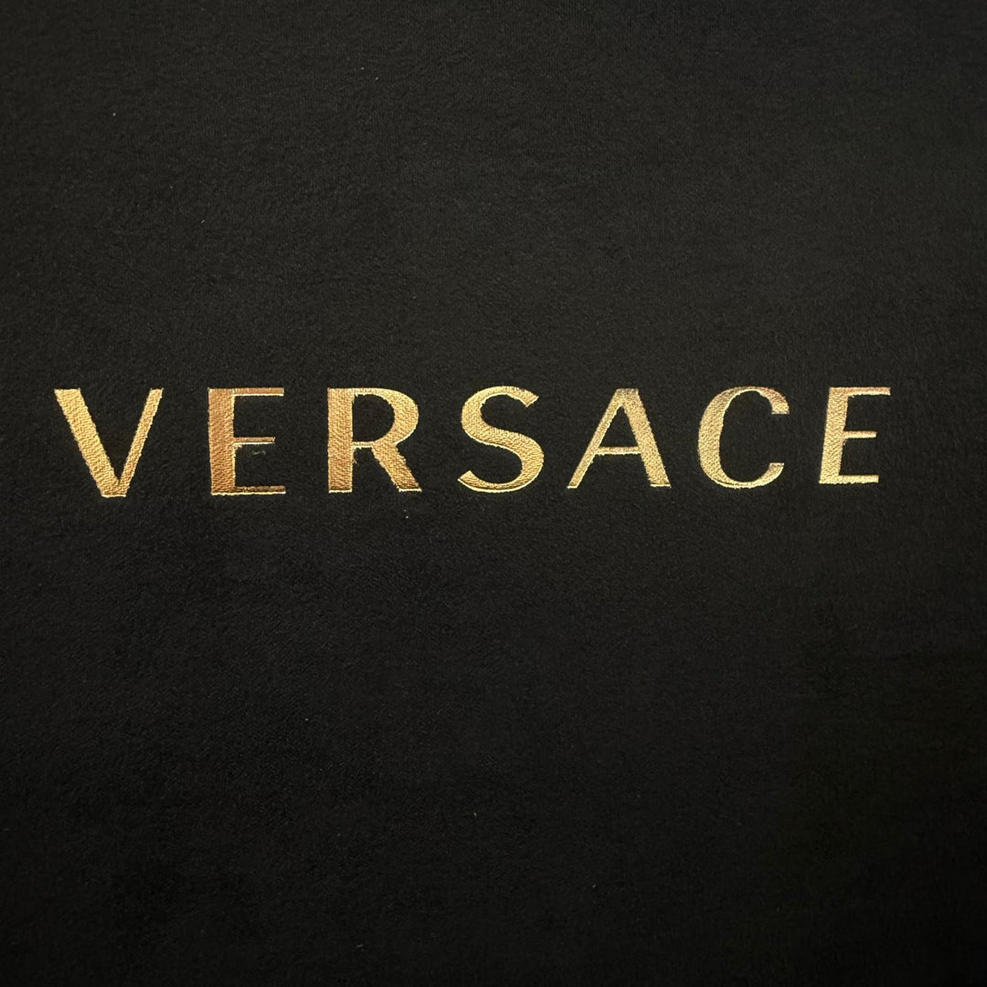 美品▼VERSACE ヴェルサーチ レザー ウッド メデューサ 時計バッグ ウォッチケース アタッシュケース ブラック ゴールド金具 メンズ 箱付