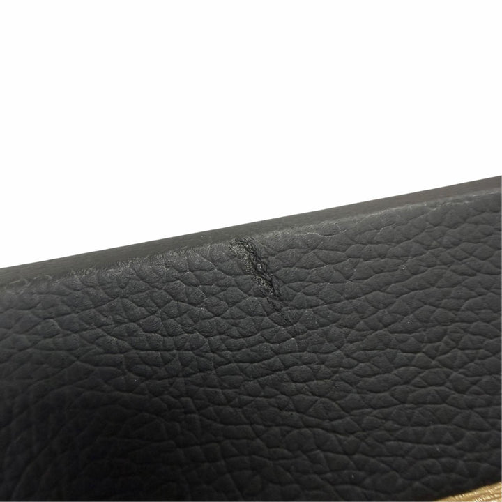 美品▼VERSACE ヴェルサーチ レザー ウッド メデューサ 時計バッグ ウォッチケース アタッシュケース ブラック ゴールド金具 メンズ 箱付