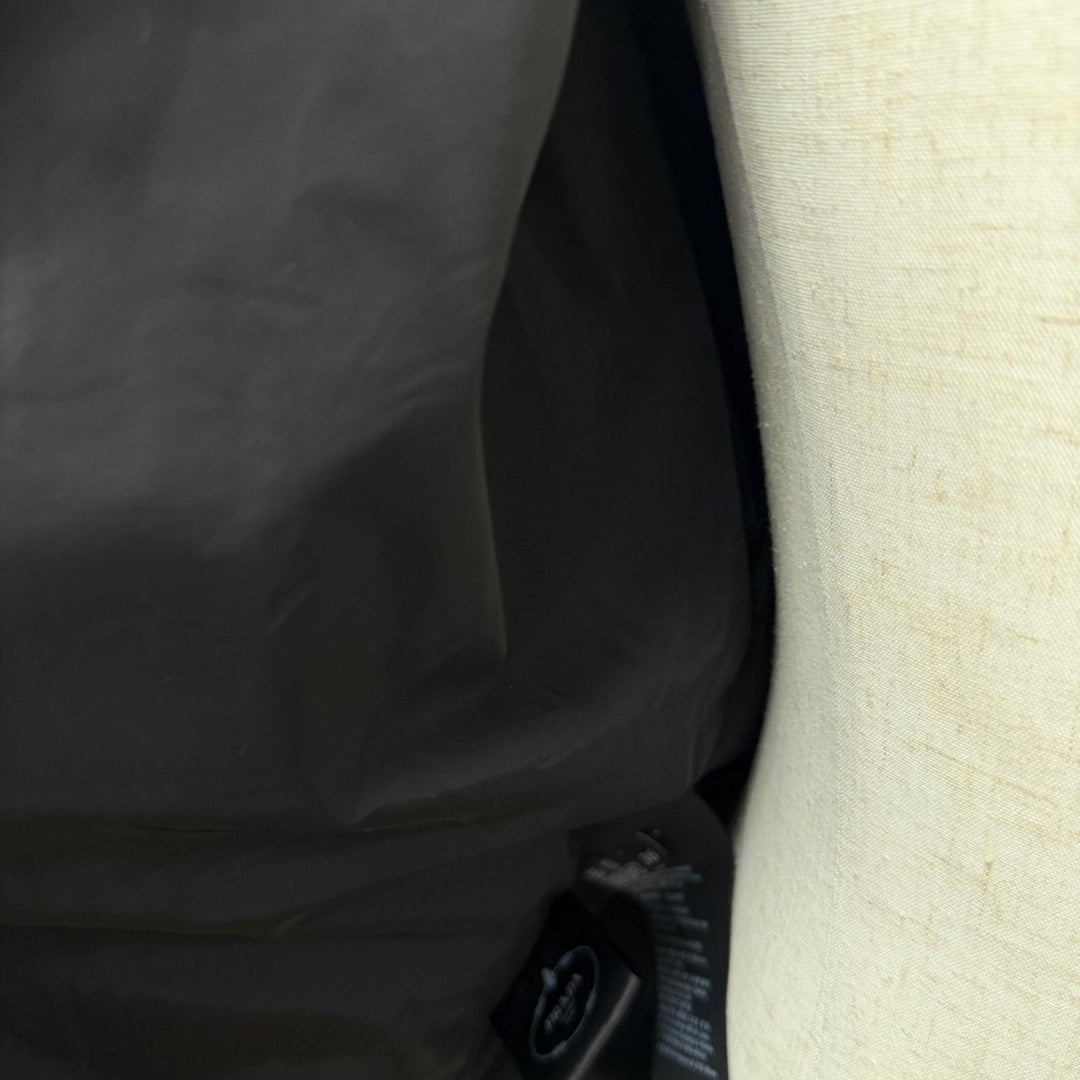 美品□PRADA プラダ バージンウール100％ トライアングルロゴ 三角プレート ブルゾンジャケット ブラック IT 36 イタリア製 正規品