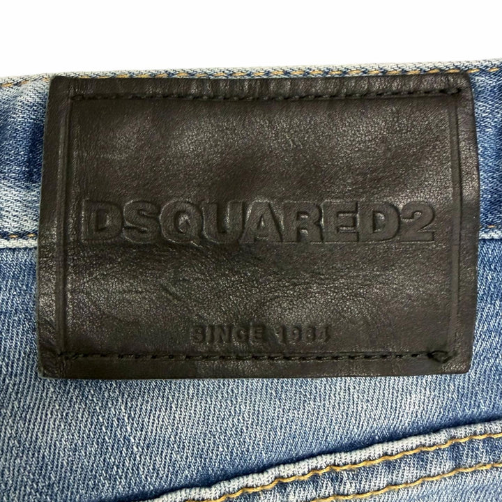 【ドンドン見直し】美品□DSQUARED2 ディースクエアード 23SS S79LA0058 Skater Jean ICONロゴ デニムパンツ 42 イタリア製 正規品