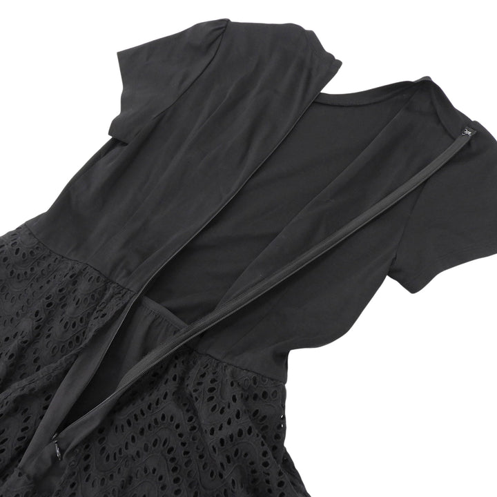 極美品▲BORDERS at BALCONY ボーダーズ アット バルコニー BD2111-3E-22 LACE DRESS ワンピース ブラック 36 正規品 レディース
