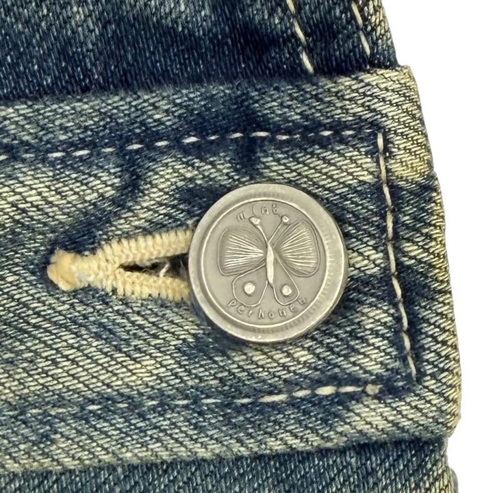 極美品★mina perhonen ミナペルホネン 22SS dn5301 リネン混 always デニム オーバーオールドレス ワンピース インディゴ 38 正規品