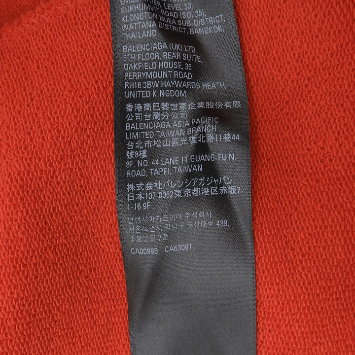 極美品▲BALENCIAGA バレンシアガ 676137 コットン100％ キャンペーンロゴ ショートパンツ レッド M ポルトガル製 正規品 メンズ