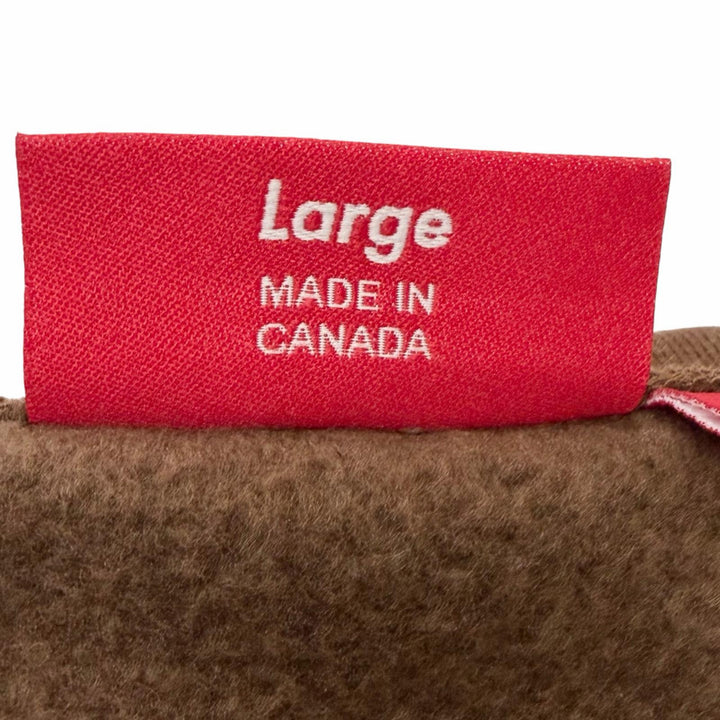 極美品□Supreme シュプリーム 24AW Crest Crewneck コットン ロゴプリント スウェットシャツ トレーナー ブラウン L カナダ製 正規品