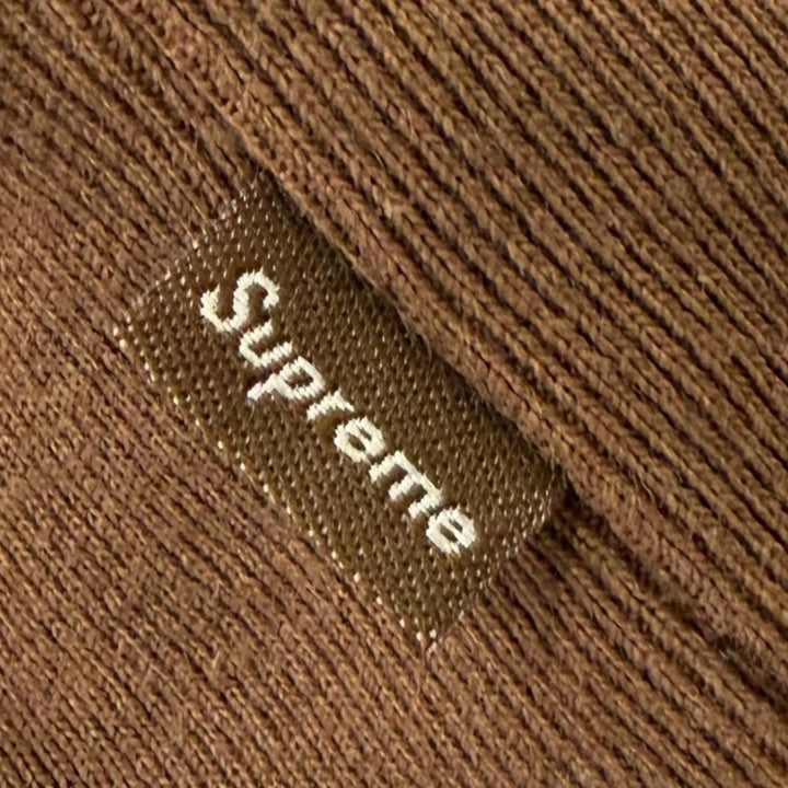 極美品□Supreme シュプリーム 24AW Crest Crewneck コットン ロゴプリント スウェットシャツ トレーナー ブラウン L カナダ製 正規品