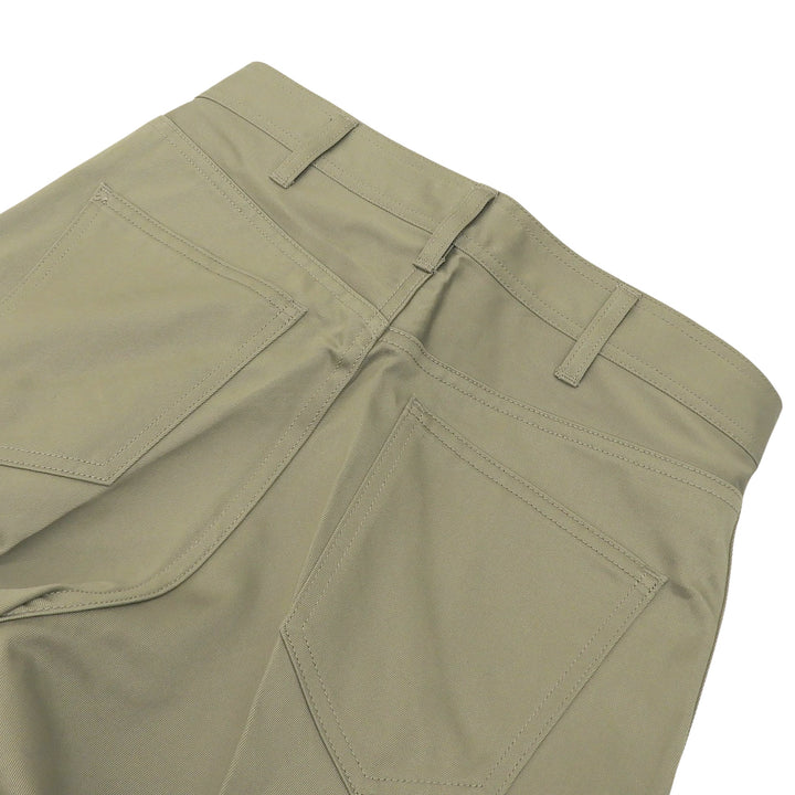 極美品▲CELINE セリーヌ AP157241 エディ期 コットン ロゴボタン センタープレス チノパンツ ベージュ 25 日本製 正規品 レディース