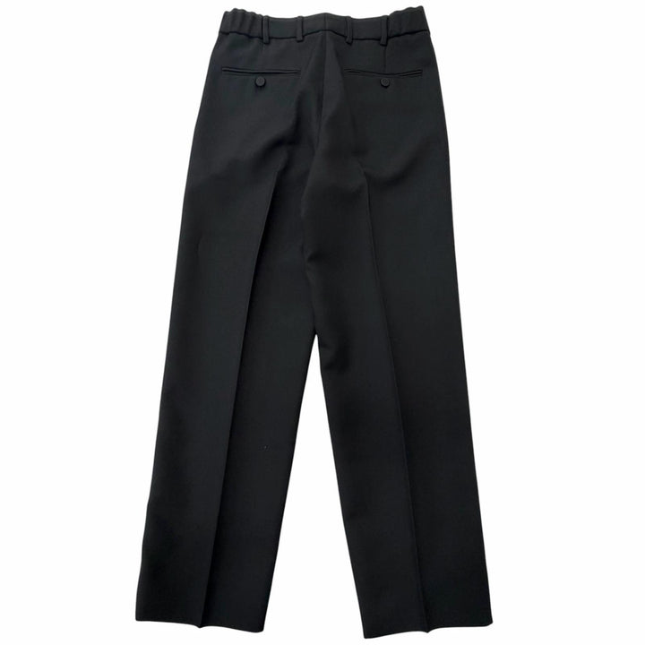 未使用品□GUCCI グッチ 23SS 727451 ロゴ刺繍 サイドライン スラックス トラウザーズパンツ ブラック 44 イタリア製 正規品 メンズ