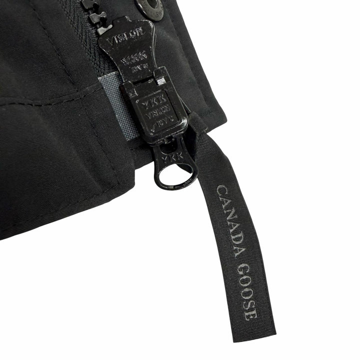 美品□CANADA GOOSE カナダグース 2081MB GARSON VEST ロゴワッペン WZIP ダウンベスト ジレ ブラック M カナダ製 国内正規品 メンズ
