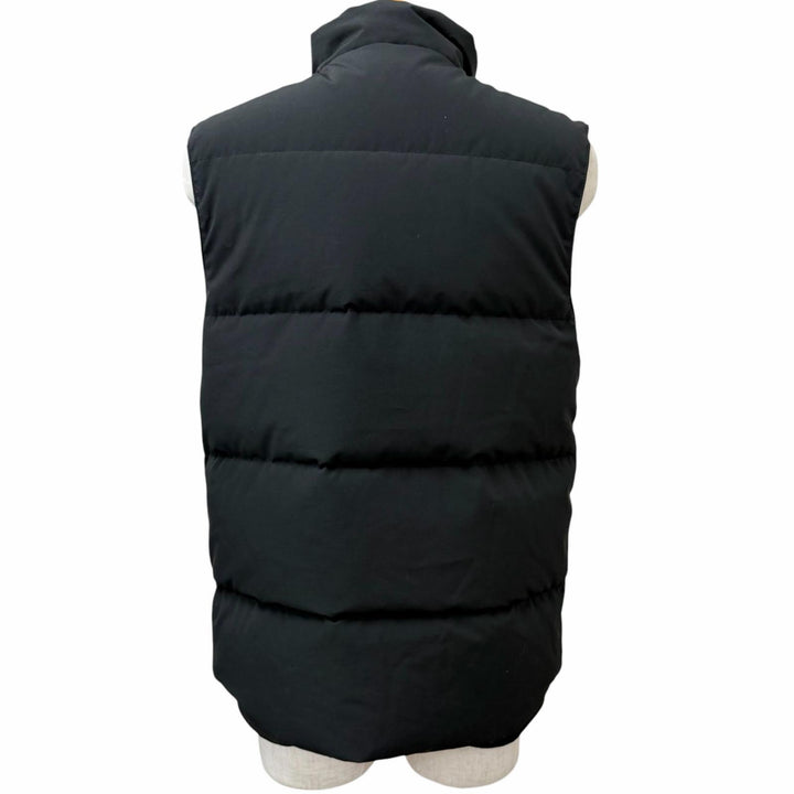 美品□CANADA GOOSE カナダグース 2081MB GARSON VEST ロゴワッペン WZIP ダウンベスト ジレ ブラック M カナダ製 国内正規品 メンズ