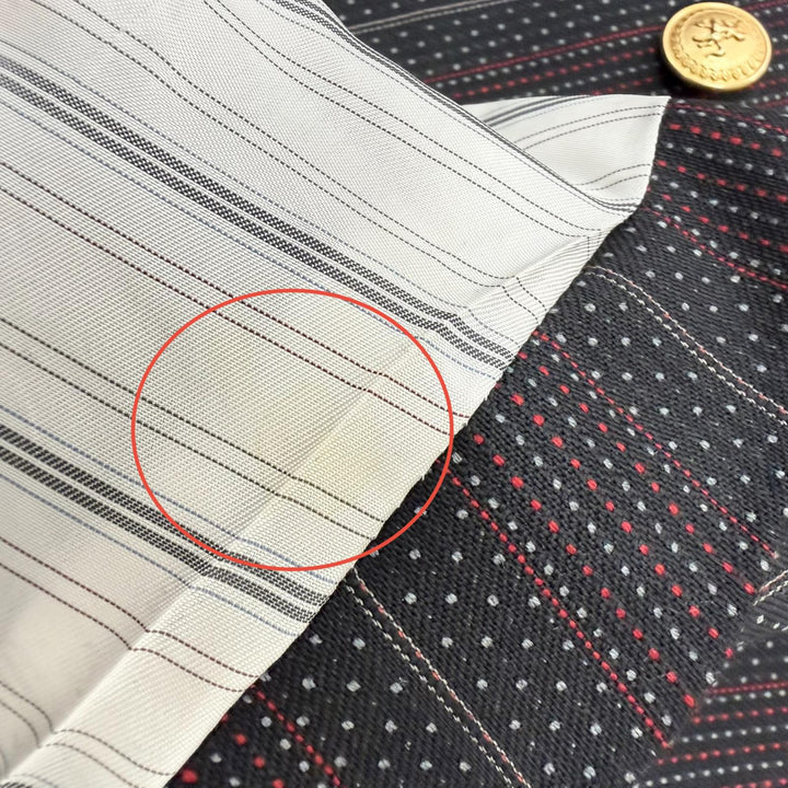 極美品□GUCCI グッチ 605347 ウール100％ ストライプ柄 金ボタン ダブルブレスト スーツ セットアップ ブラック 48 イタリア製 正規品